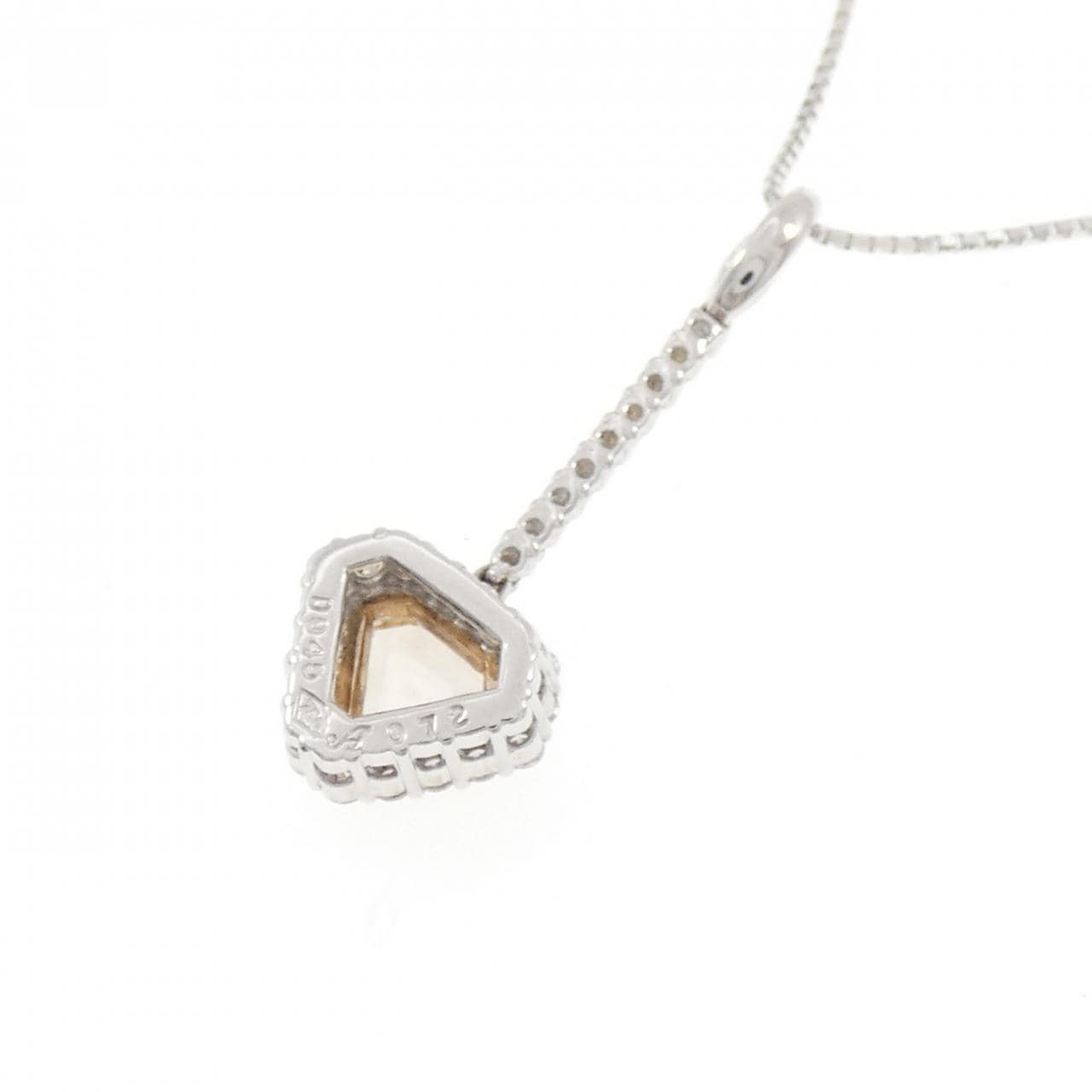 750WG/K18WG ダイヤモンド ネックレス 0.72CT
