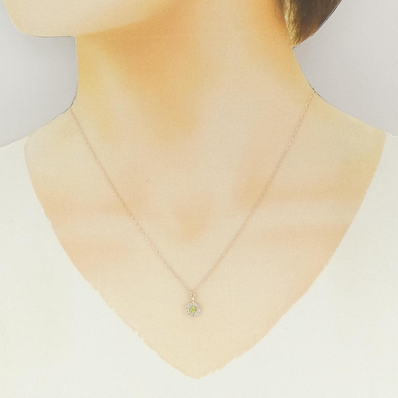 K10PG ペリドット ネックレス