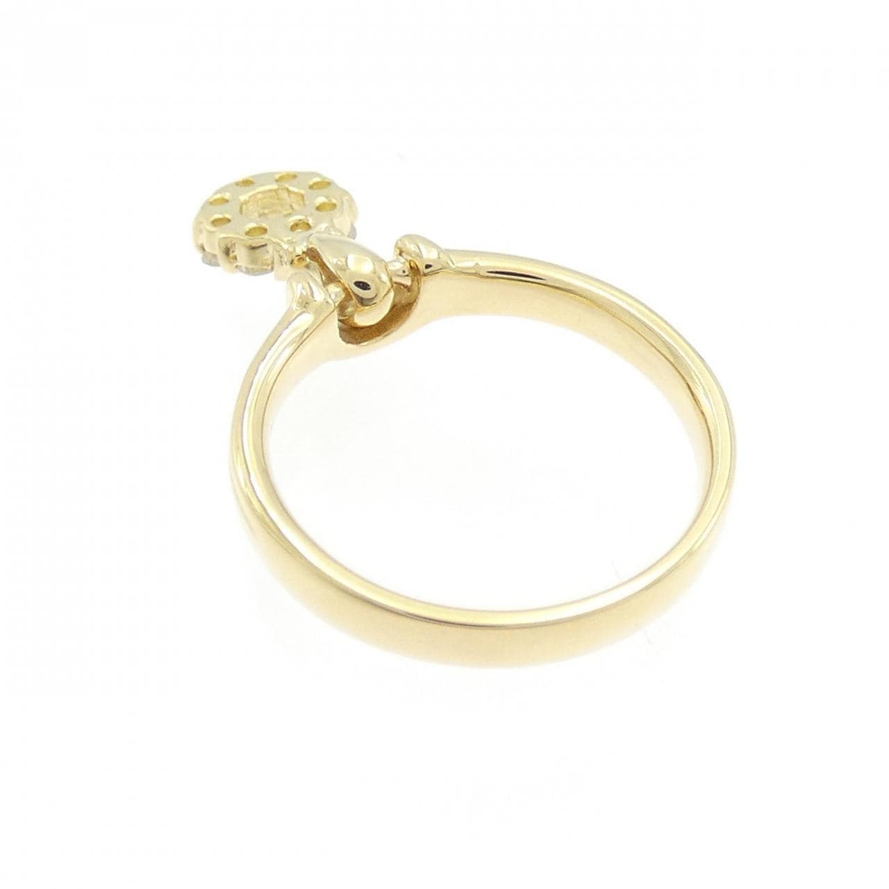 K18YG ダイヤモンド ピンキーリング 0.16CT