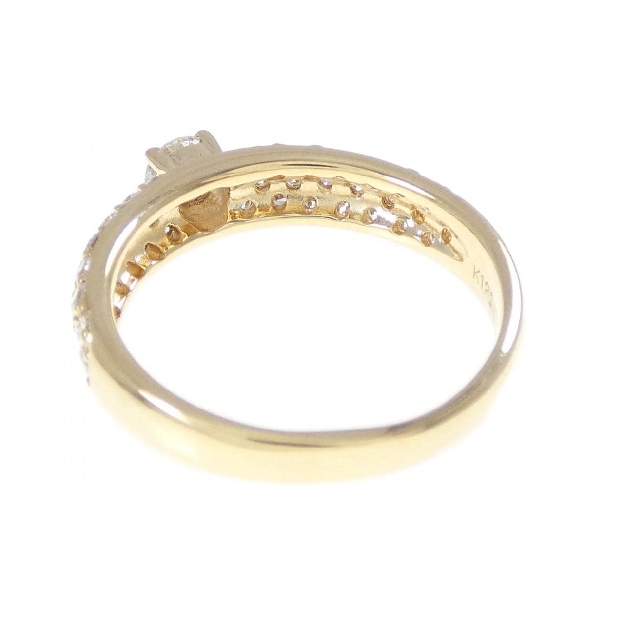 K18YG ダイヤモンド リング 0.63CT