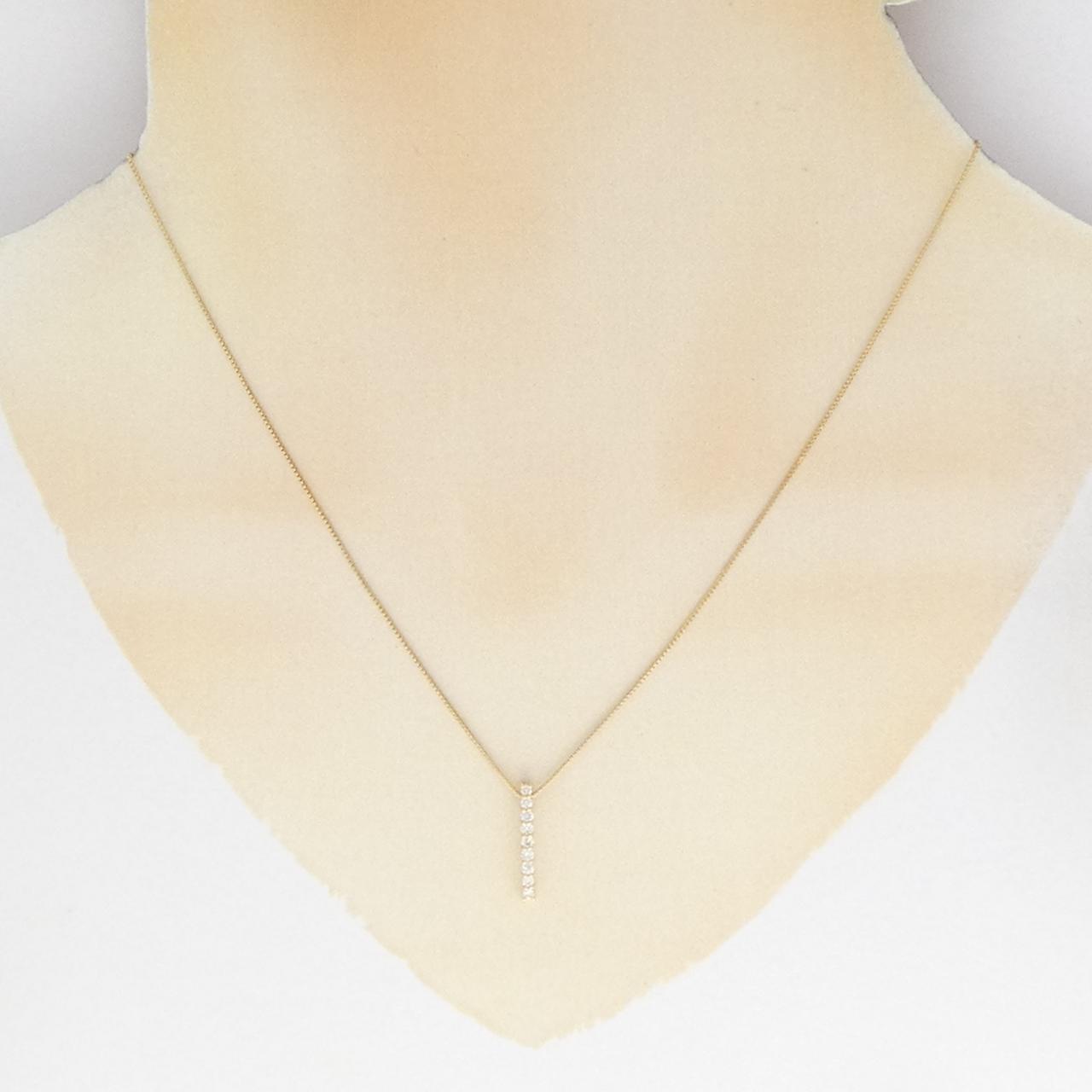 K18YG ダイヤモンド ネックレス 0.18CT