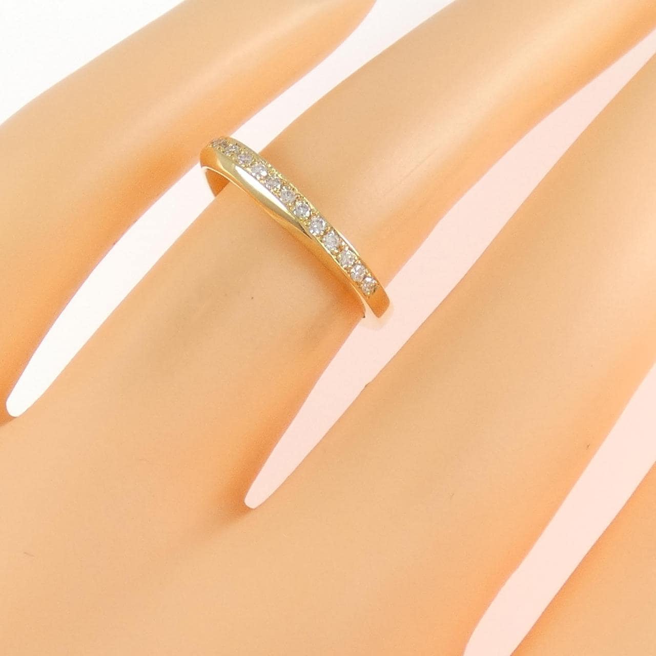 750YG ダイヤモンド リング 0.128CT