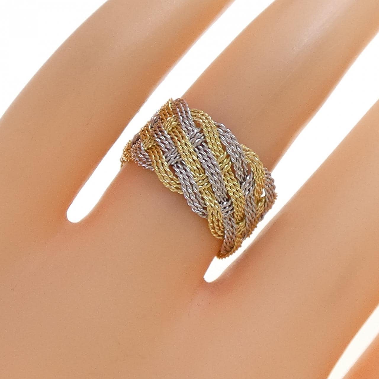 K18YG/PT900 リング