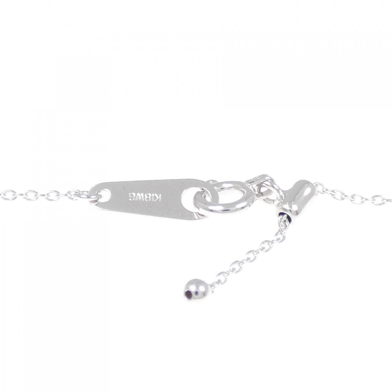 K18WG ハート ダイヤモンド ネックレス 0.50CT