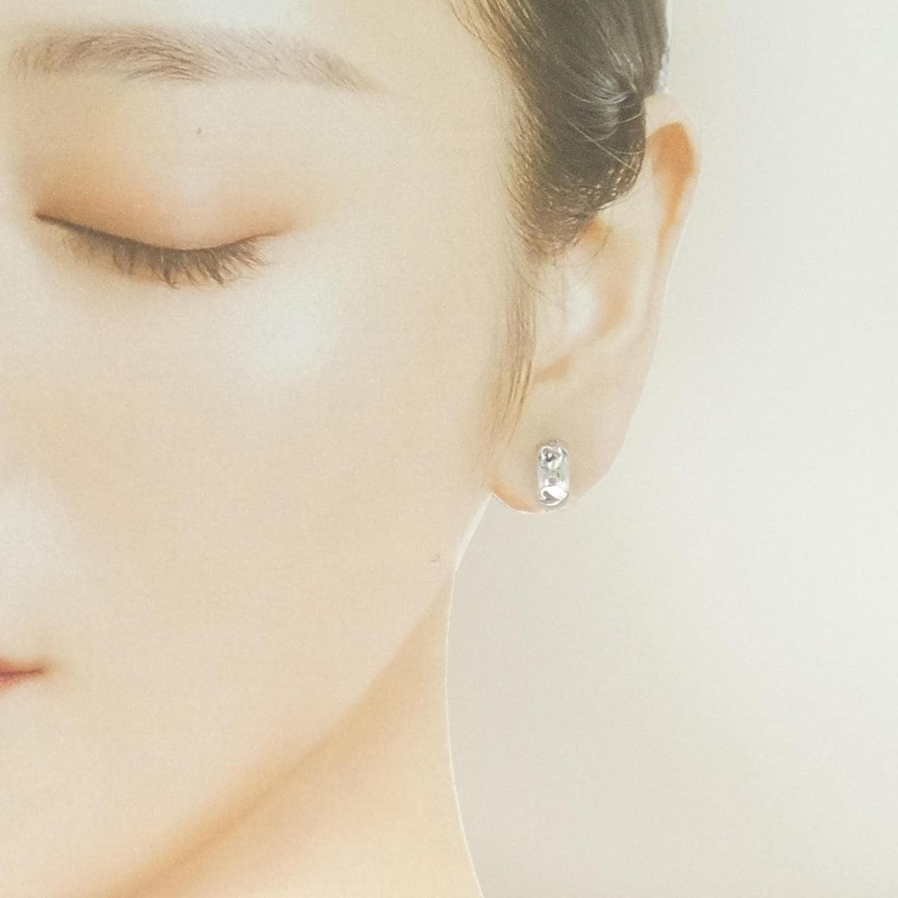 750WG ハート ピアス