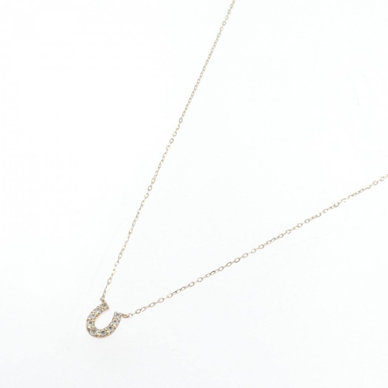 K10YG 馬蹄白托帕石項鍊