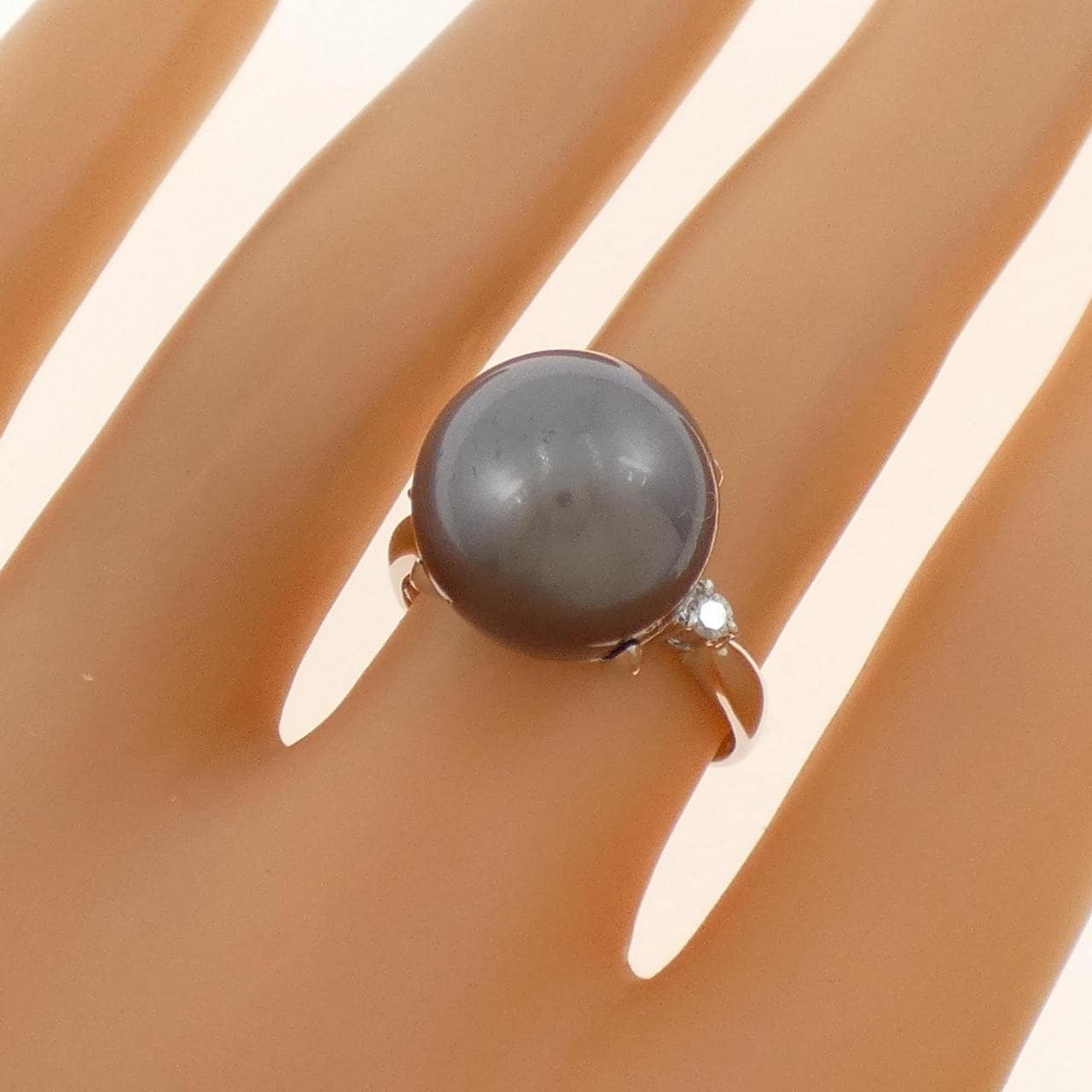 PT900 黒蝶パール リング 13.1mm