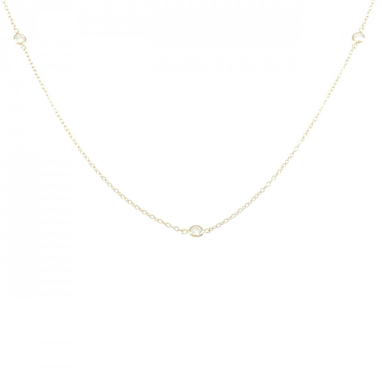 K18YG ダイヤモンド ネックレス 0.22CT