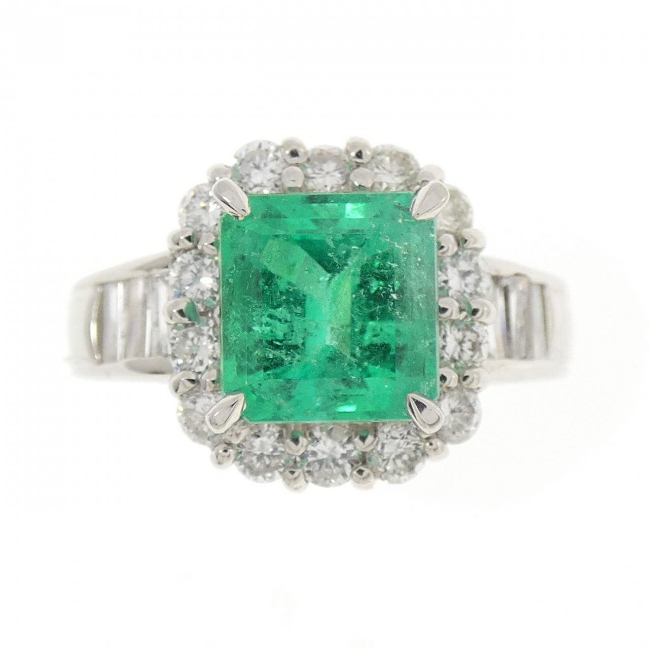 PT900 エメラルド リング 1.83CT