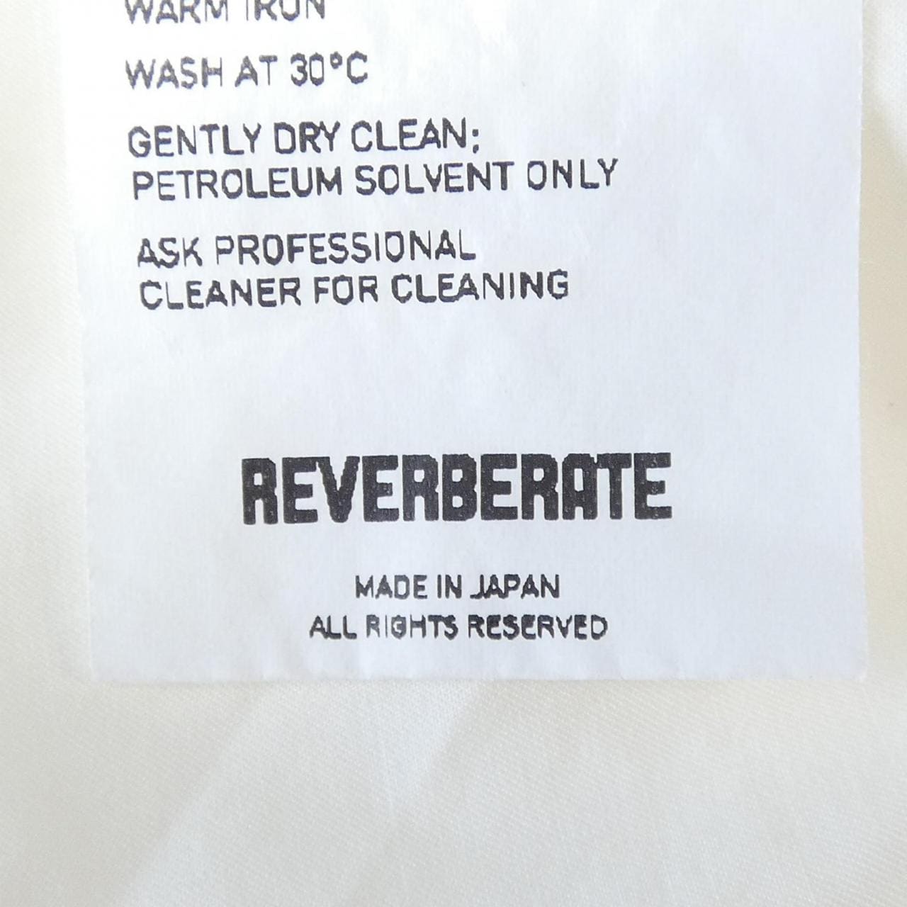 リバーバレイト REVERBERATE シャツ