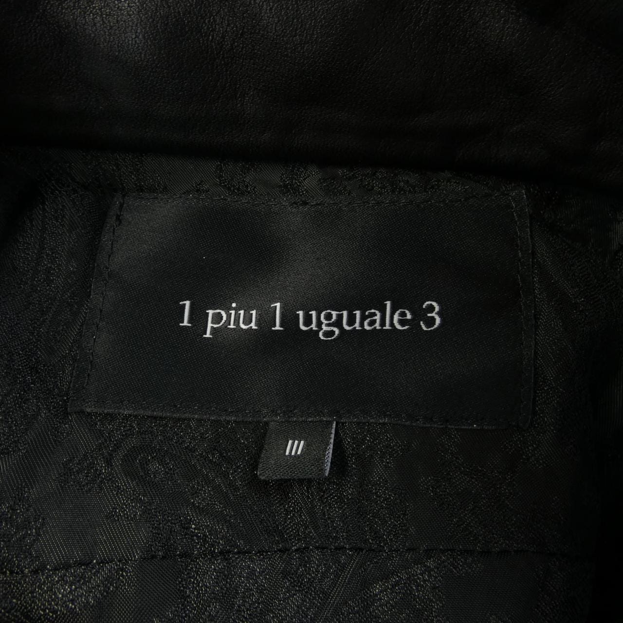 1 piu 1 uguale 3 leather jacket