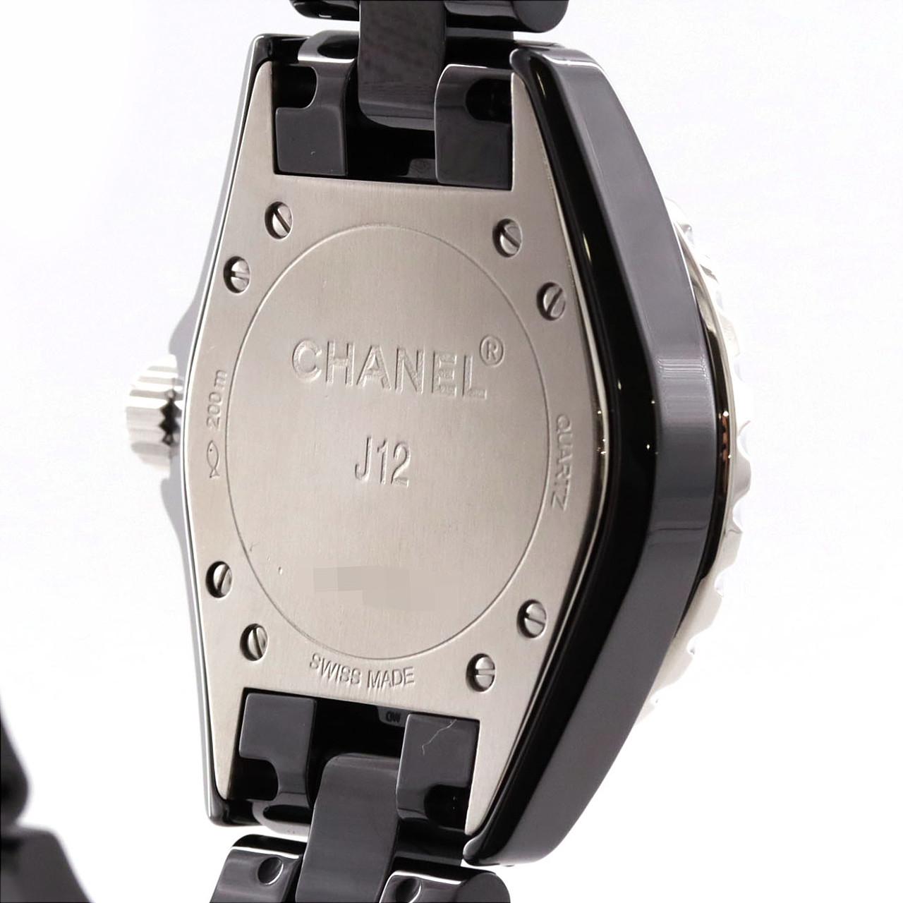 シャネル J12 33mmセラミック･12P H1625 セラミック クォーツ