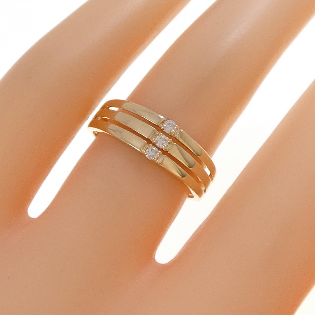 K18YG ダイヤモンド リング