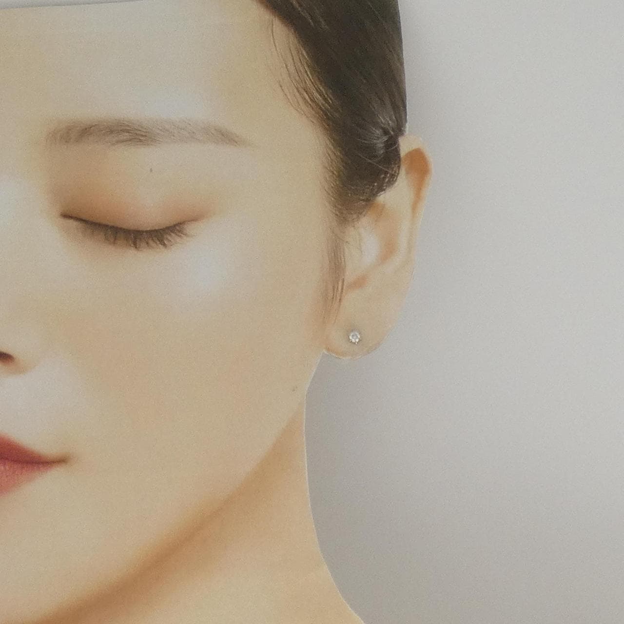 PT900 ソリティア ダイヤモンド ピアス 0.20CT