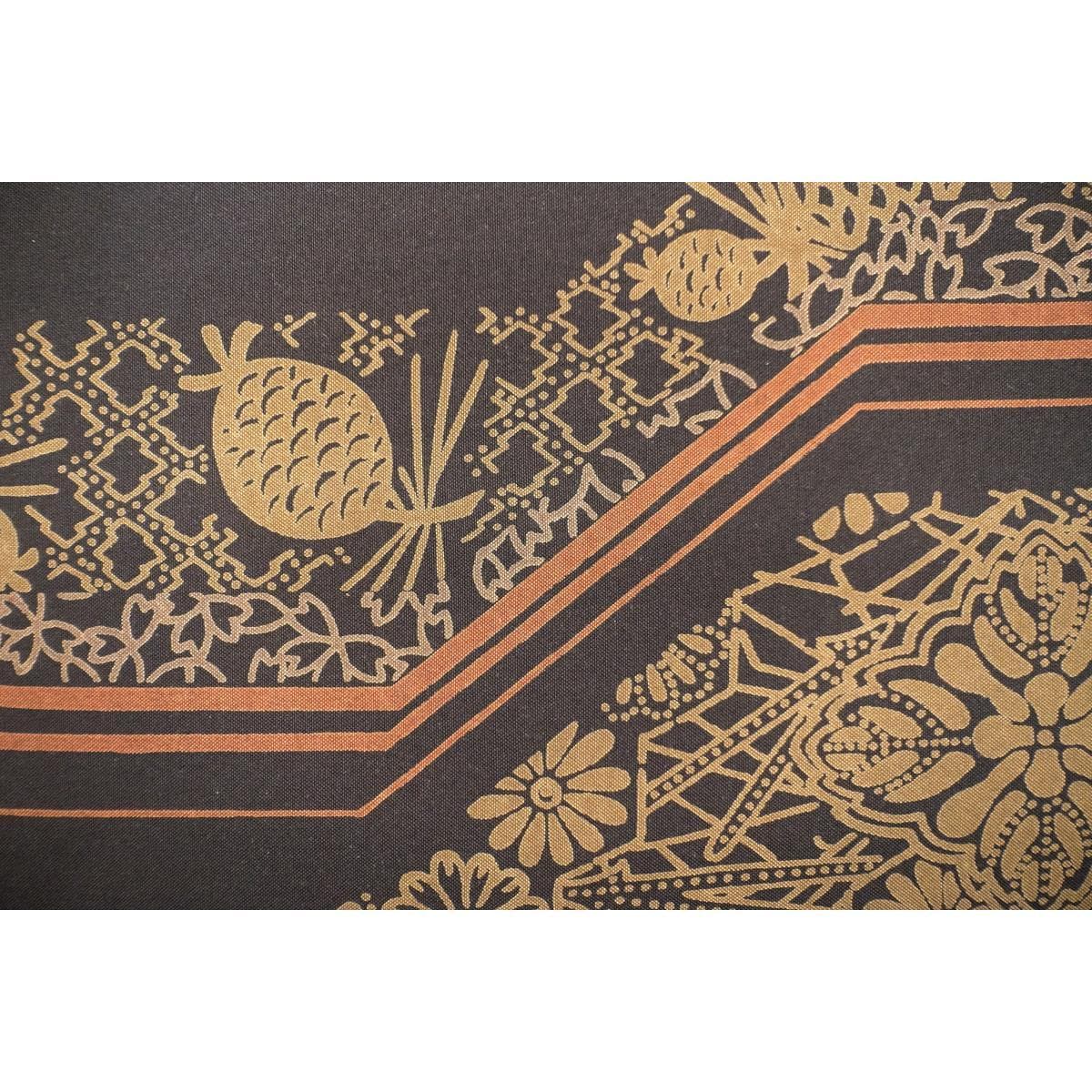 [Unused items] Fukuro obi dyed pongee Zento pattern