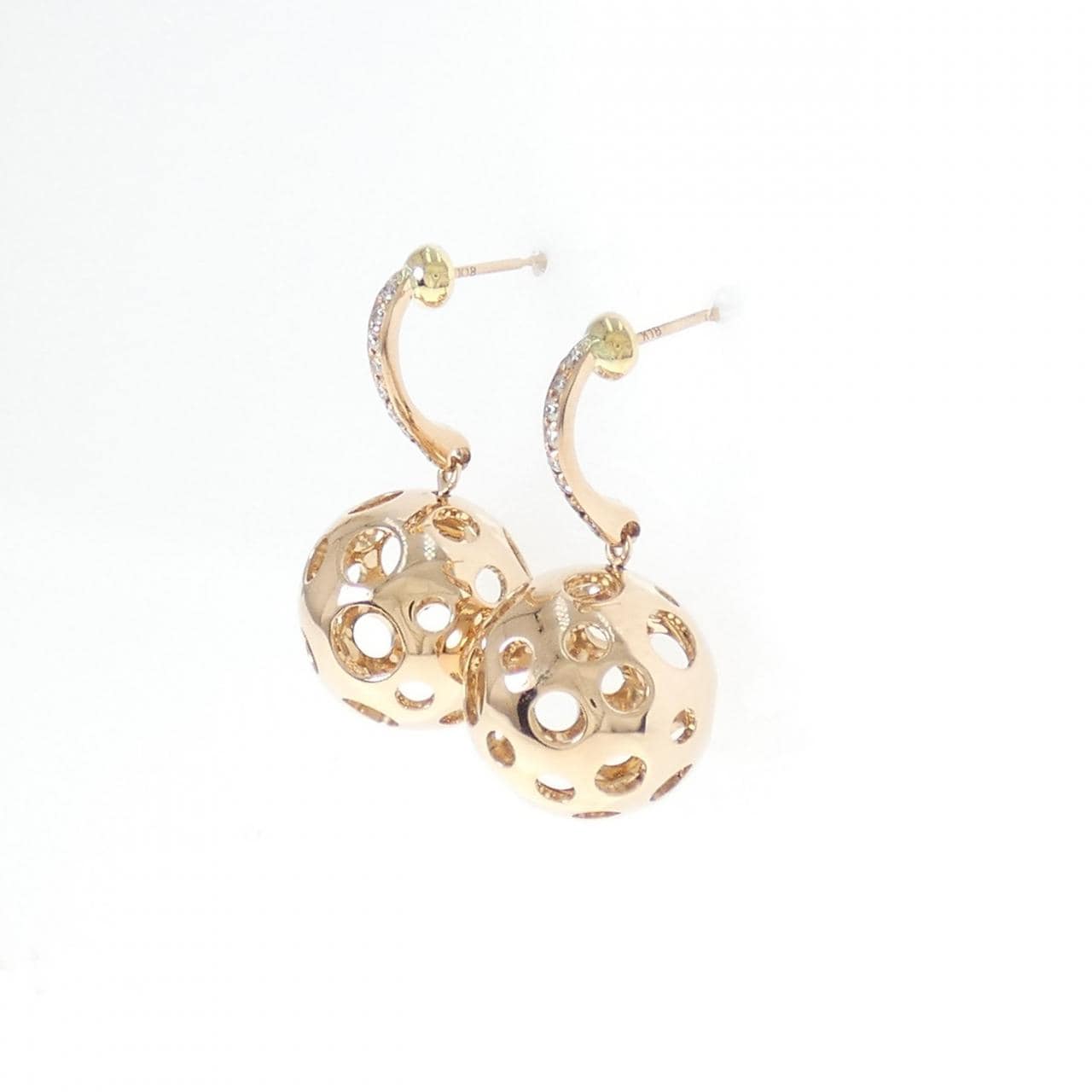K18PG/K18YG Diamond earrings