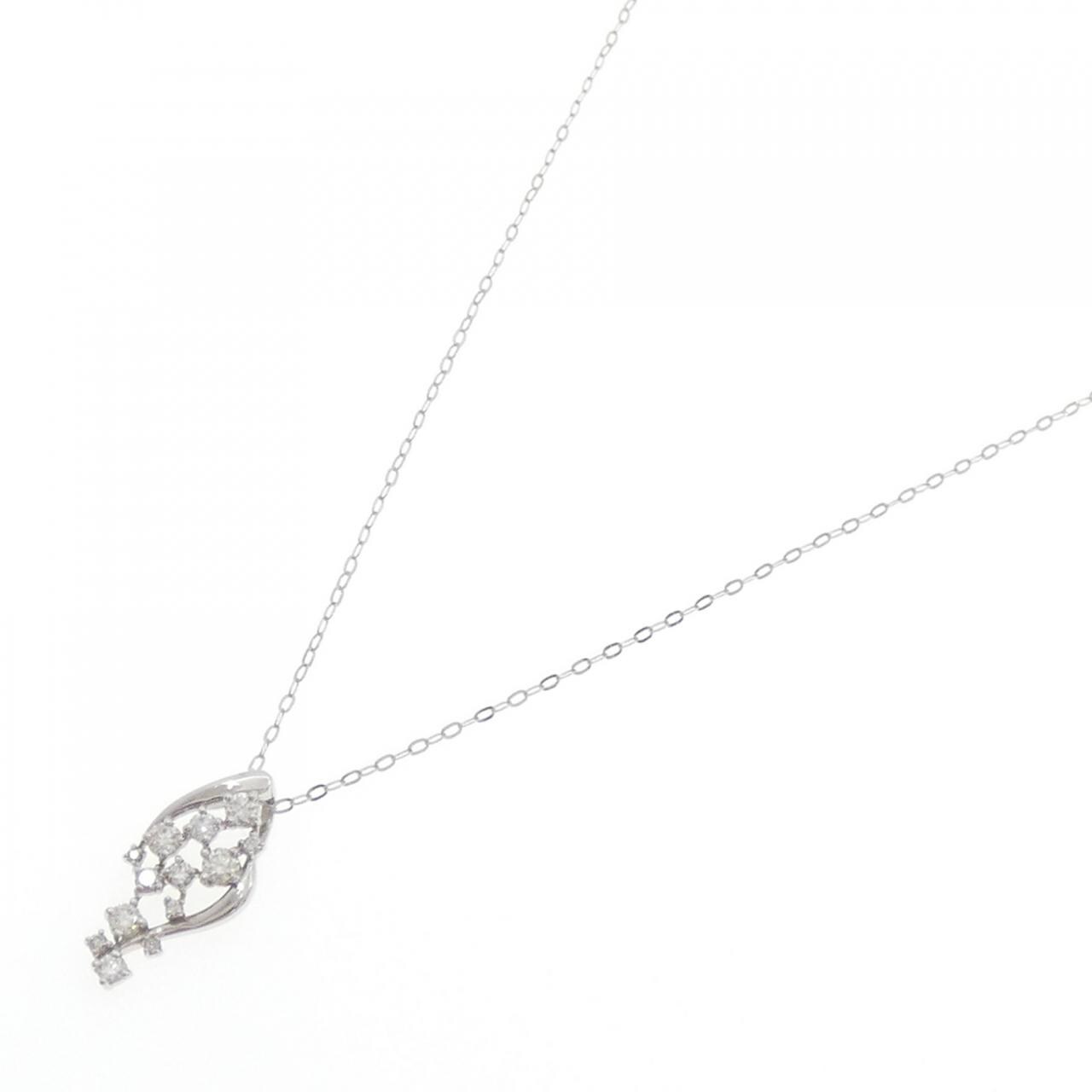 【新品】PT900/PT850 ダイヤモンド ネックレス 0.30CT