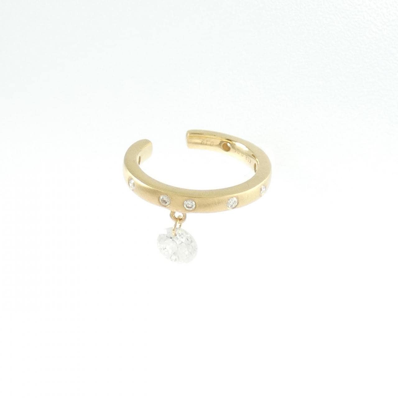 【新品】K18YG ダイヤモンド イヤーカフ 0.19CT 片耳