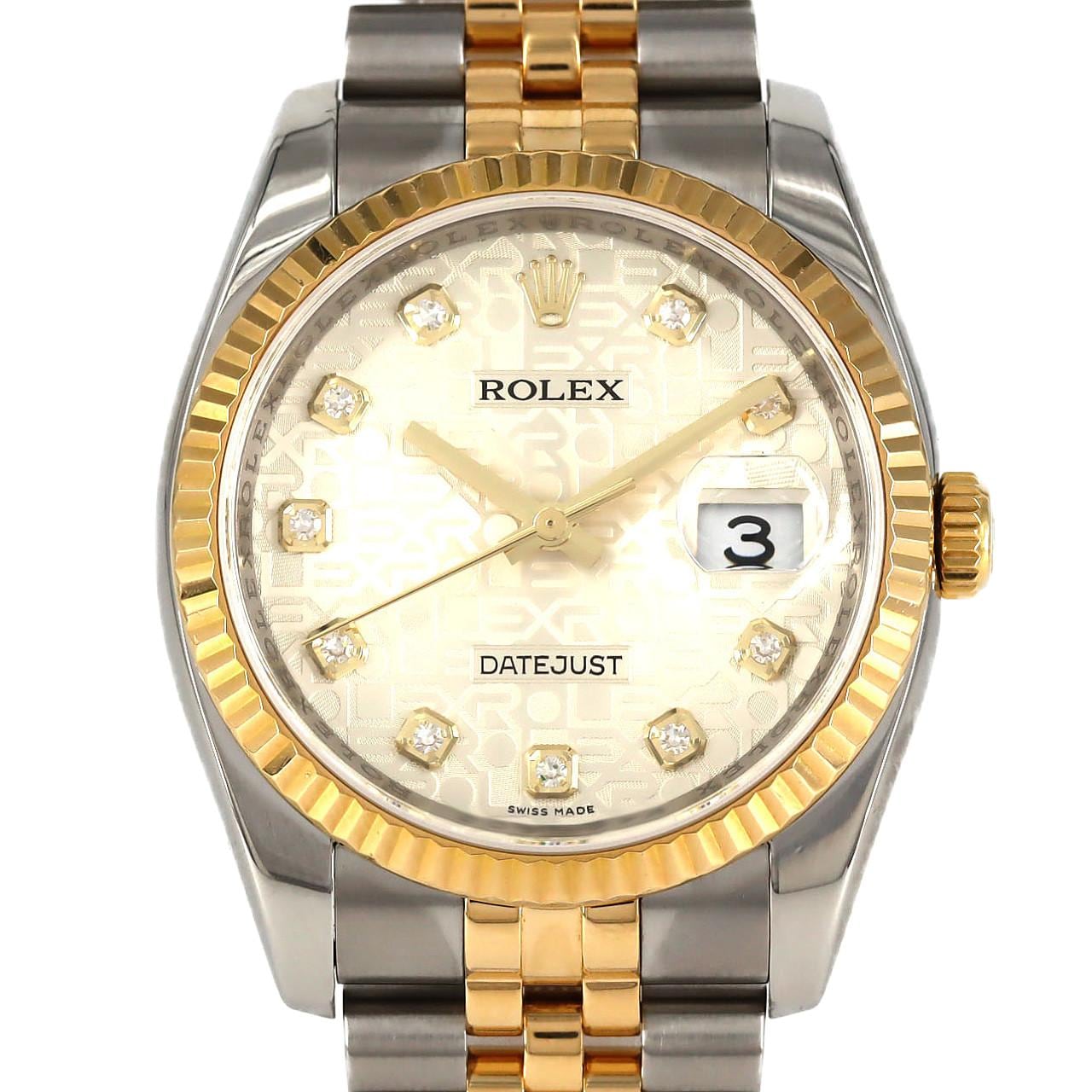 ロレックス デイトジャスト 116233G SSxYG 自動巻 M番