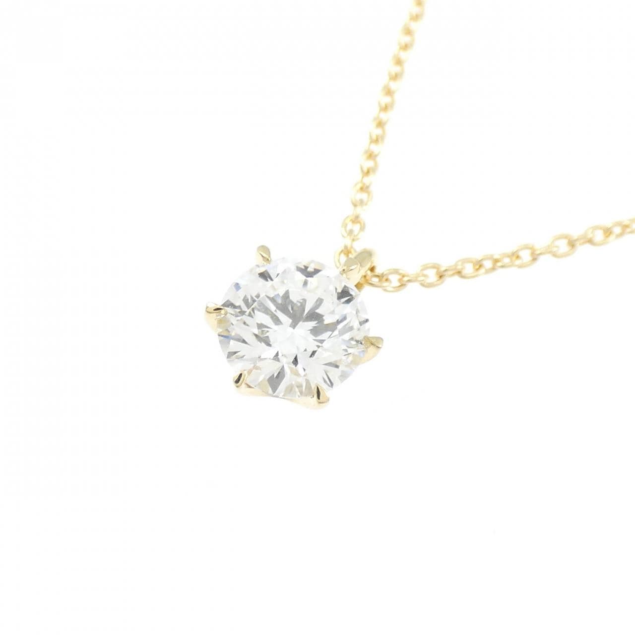 【リメイク】K18YG ダイヤモンド ネックレス 0.437CT D VVS2 3EXT H&C