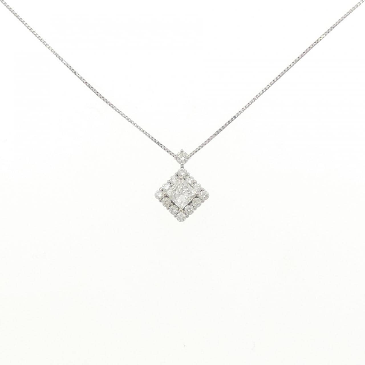 PT900/PT850 ダイヤモンド ネックレス 0.321CT G VVS1ファンシーカット