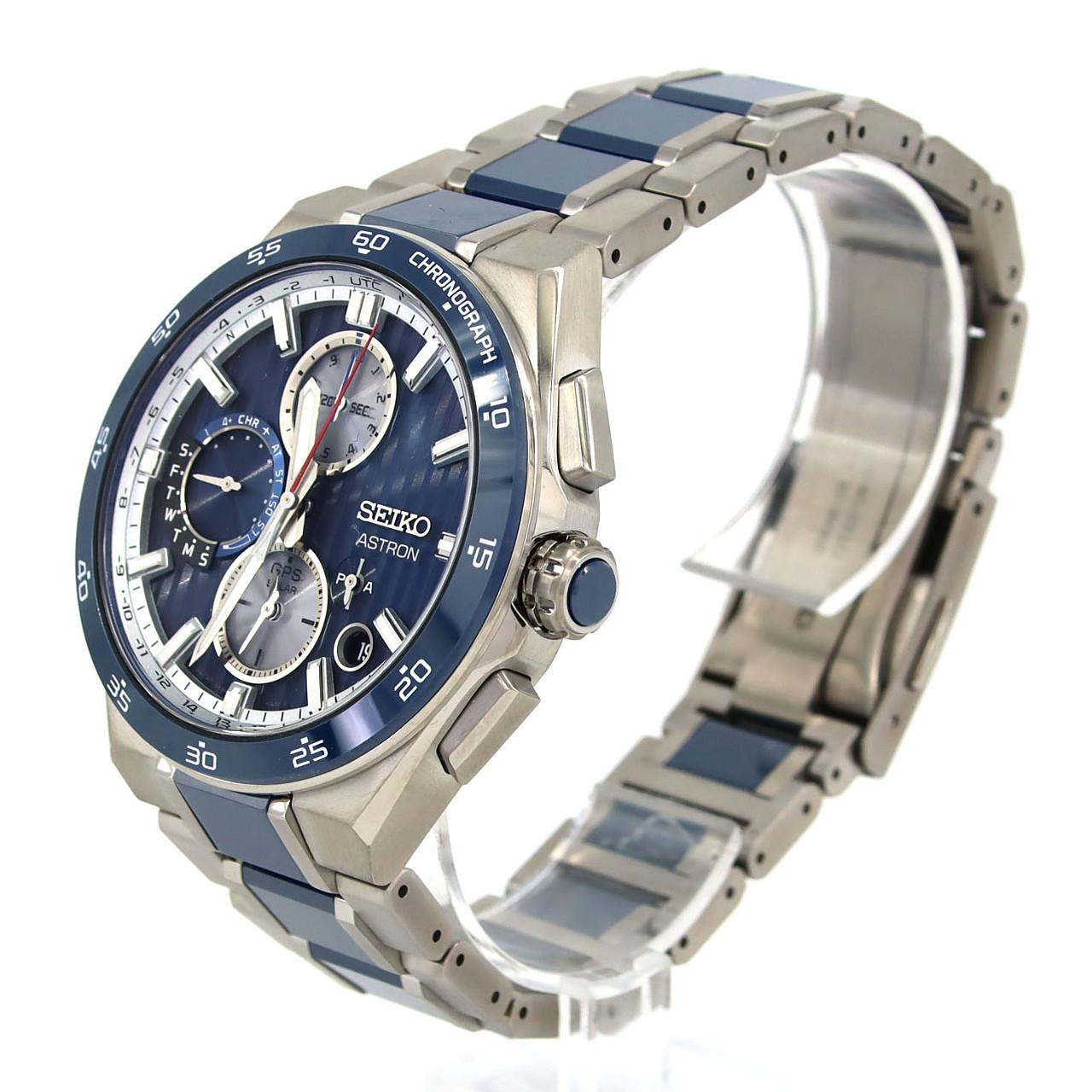 セイコー アストロンGPS 電波時計 5X83-0AA0/SBXC181 TIxセラミック ソーラークォーツ