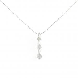 K18WG/750WG ダイヤモンド ネックレス 0.30CT