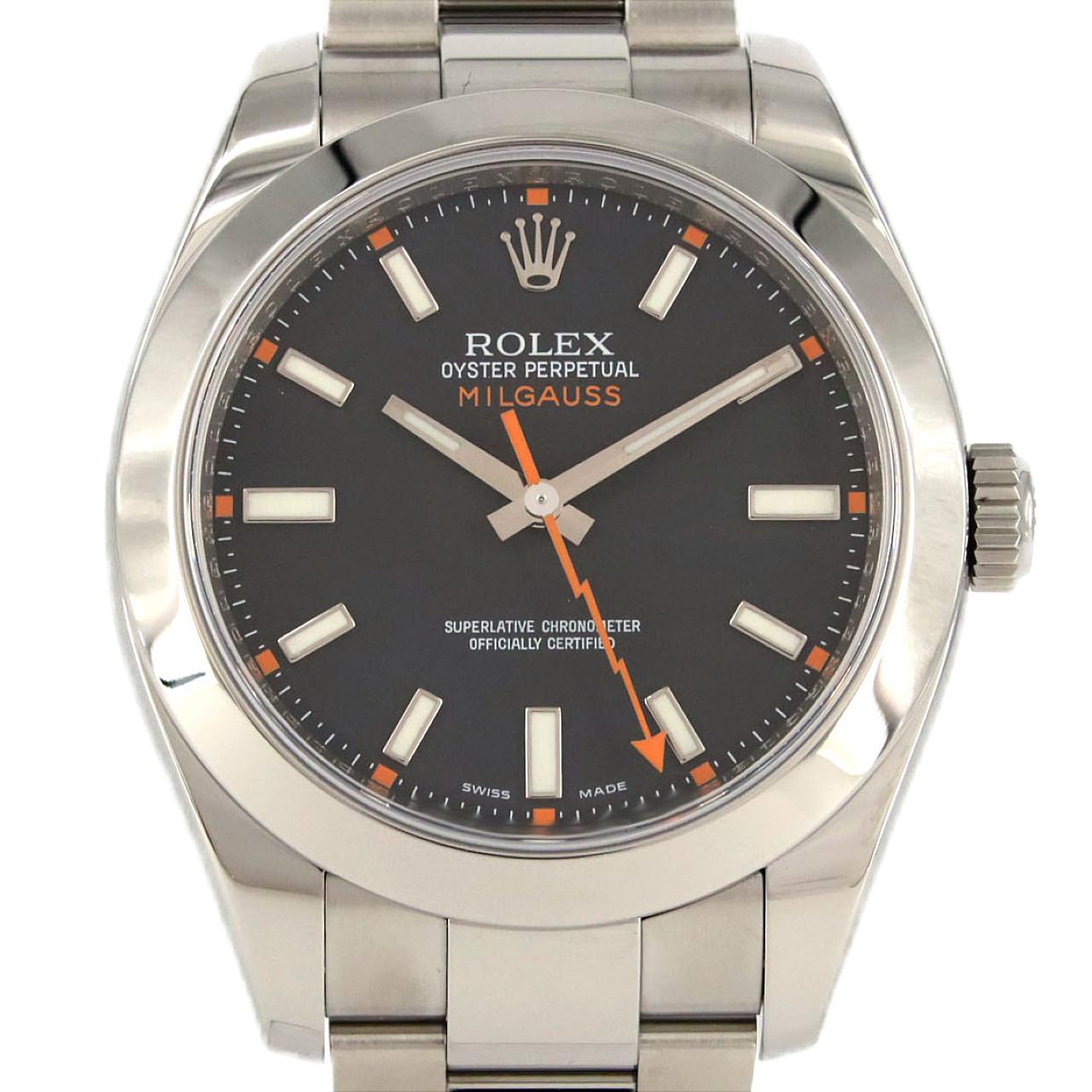 ロレックス ミルガウス 116400 SS 自動巻 V番