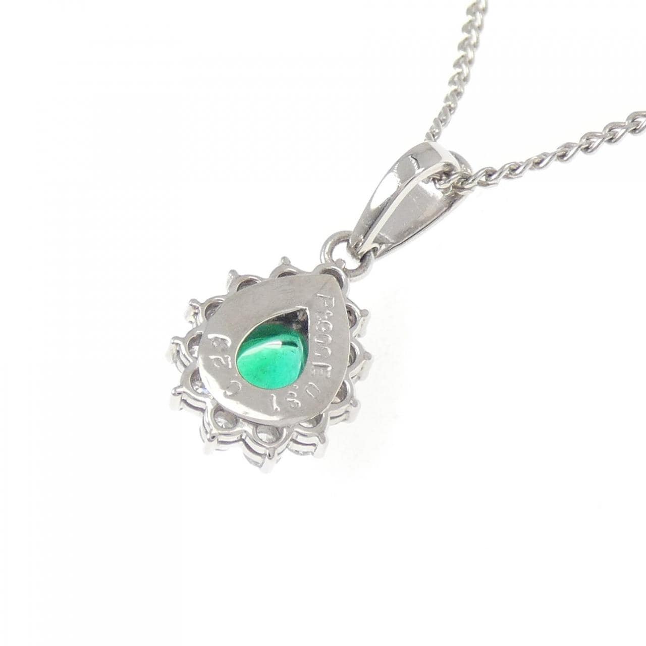 PT900/PT850 エメラルド ネックレス 0.31CT