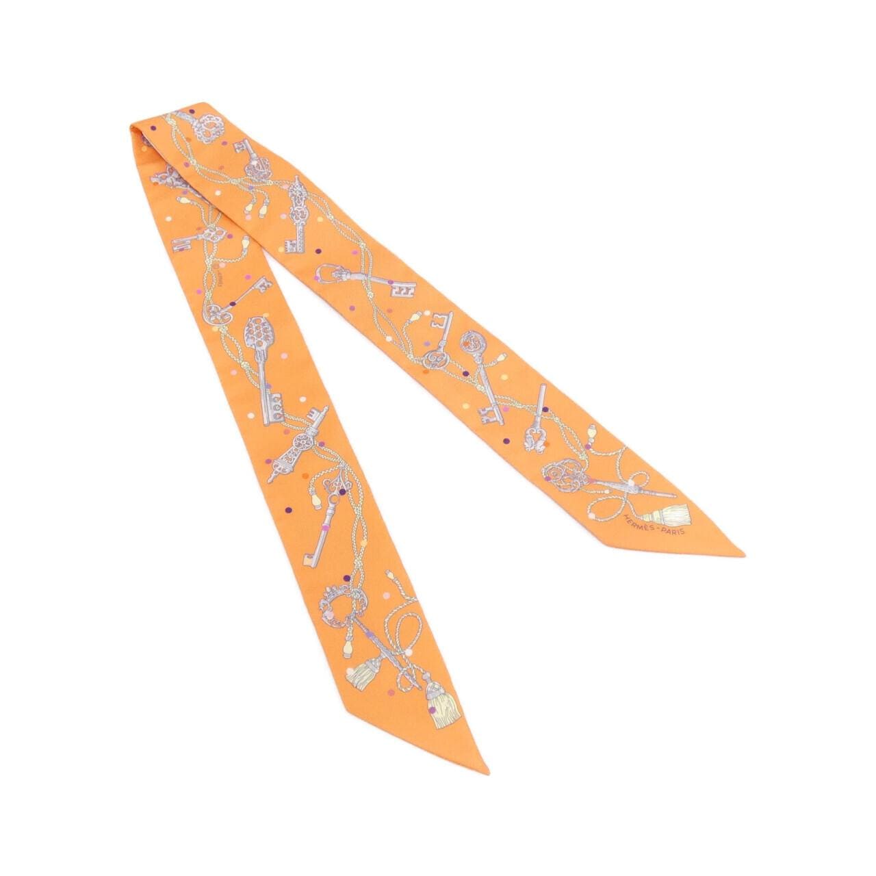 【未使用品】エルメス LES CLES A POIS ツイリー 063871S スカーフ
