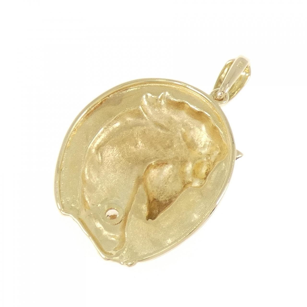 K18YG Horse Diamond Pendant