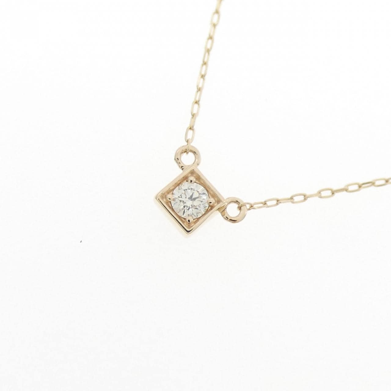 K10YG ダイヤモンド ネックレス 0.03CT