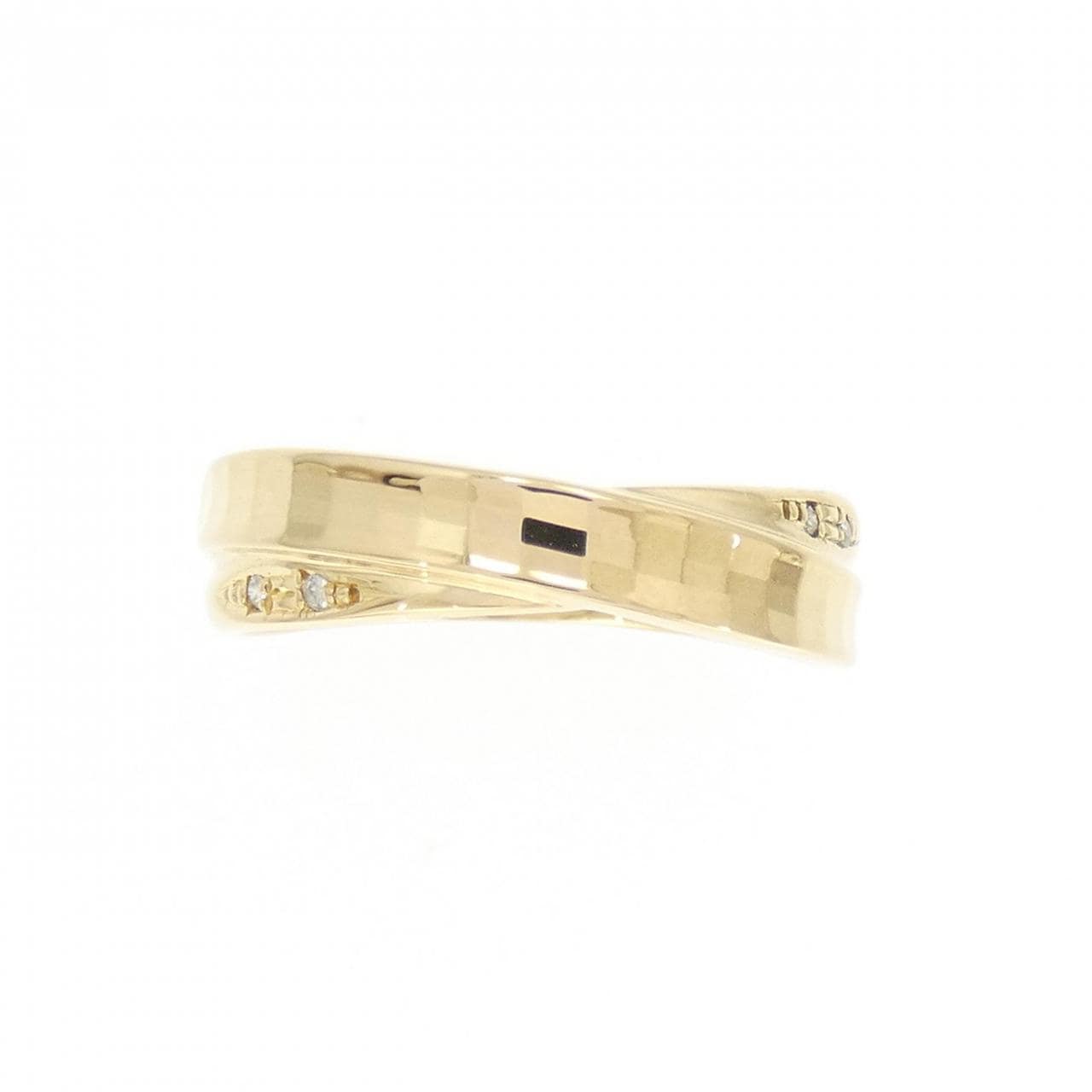 K18YG Diamond ring