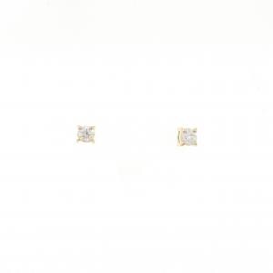 【リメイク】K18YG ダイヤモンド ピアス 0.10CT