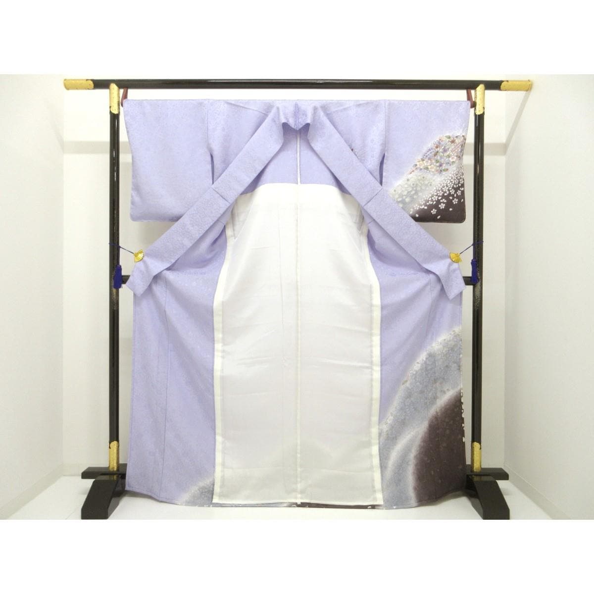 【新品】単衣　訪問着　辻ヶ花