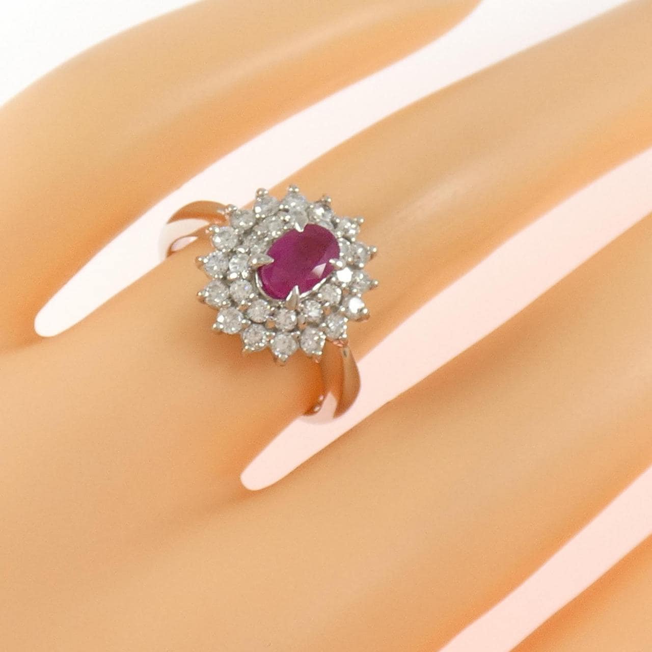 PT850 ルビー リング 0.79CT