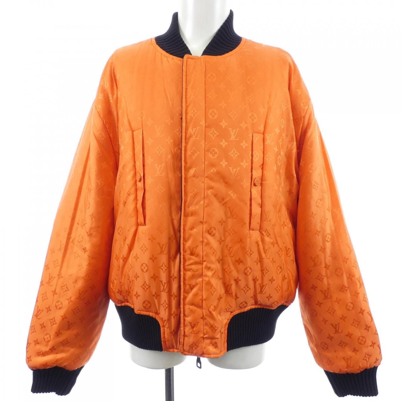 ルイヴィトン LOUIS VUITTON リバーシブルボンバージャケット HLB05WINE ブルゾン