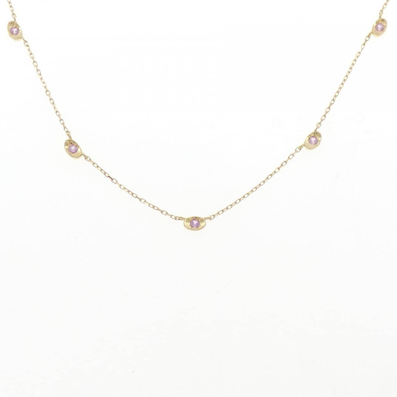 K18YG サファイヤ ネックレス 0.29CT