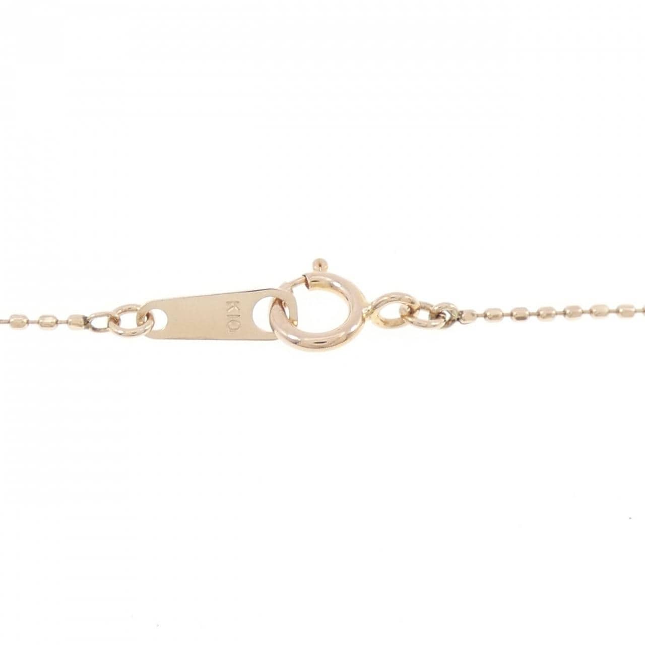 K10PG ハート キュービック ネックレス