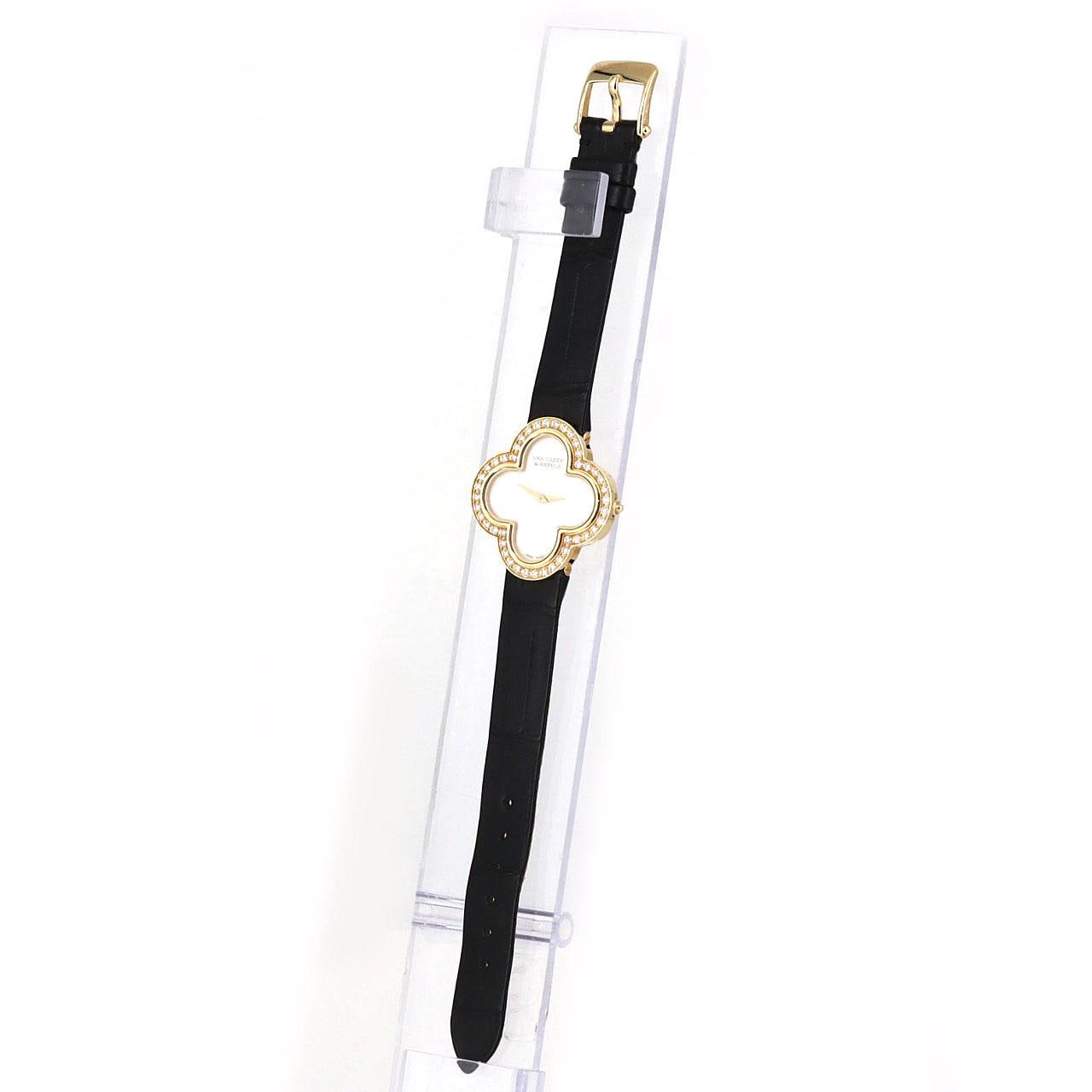 ヴァンクリーフ&アーペル アルハンブラ YG/D 136374/VCARF52800 YG クォーツ