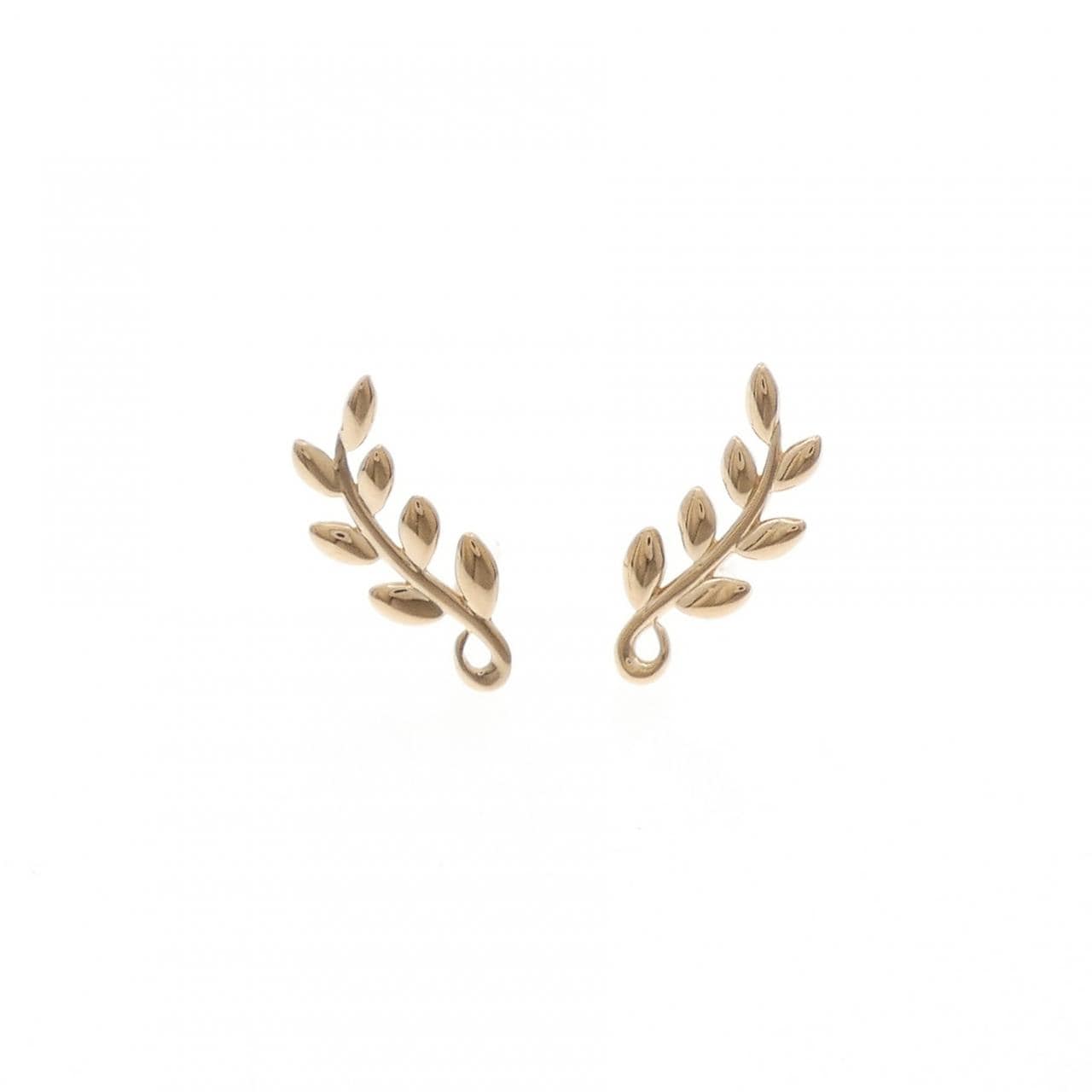 ティファニー オリーブリーフ クライマー ピアス