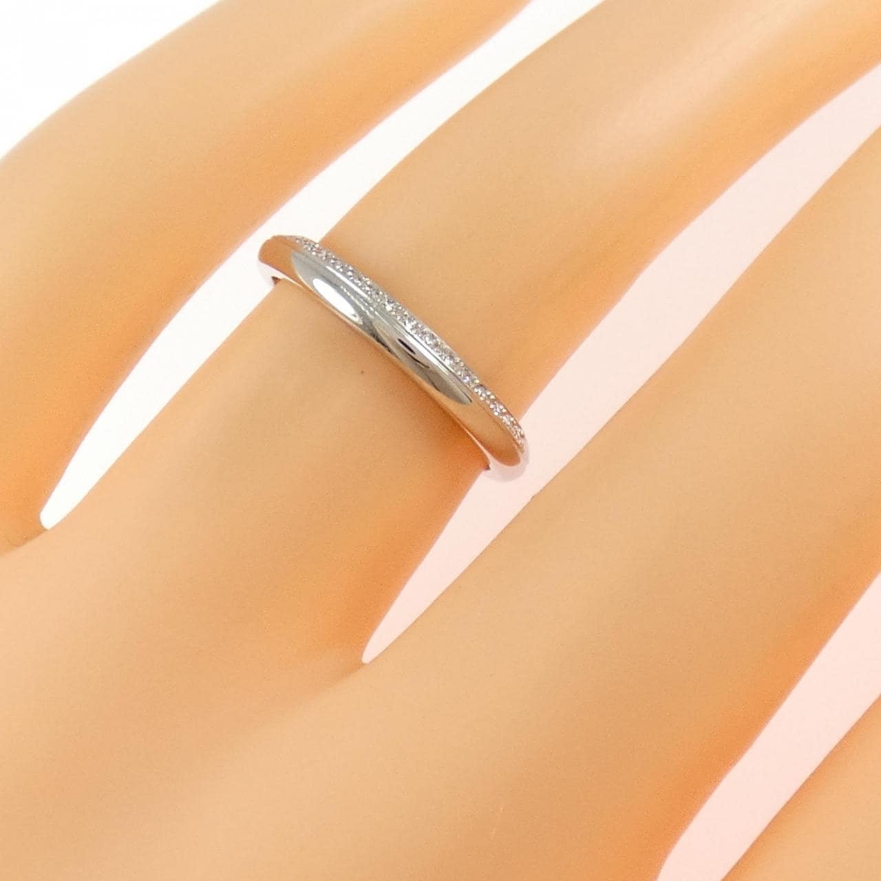 PT950 ダイヤモンド リング 0.07CT