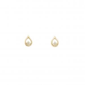 【新品】K10YG ダイヤモンド ピアス 0.024CT