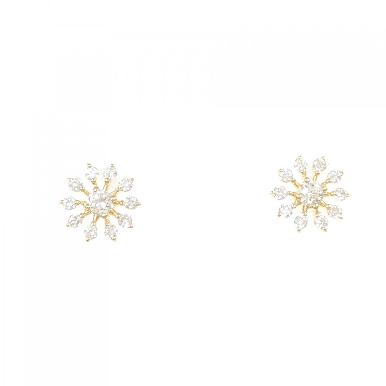 [再加工款] K18YG鑽石耳環0.30CT
