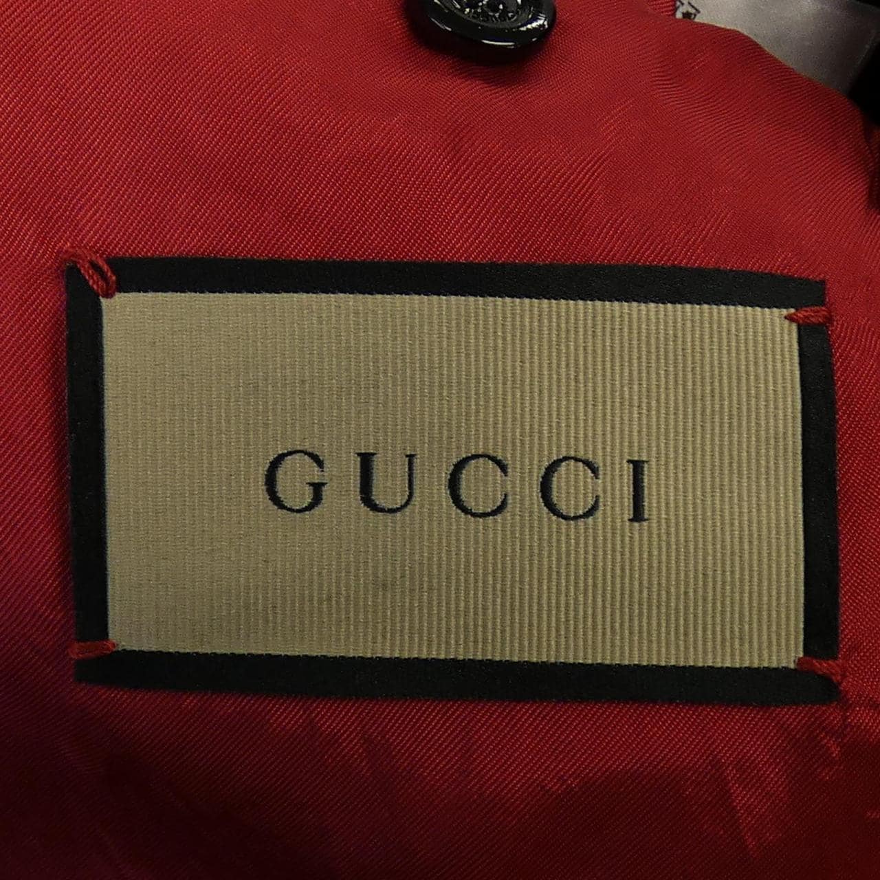 グッチ GUCCI 654909 XNAMZ レザーライダースジャケット