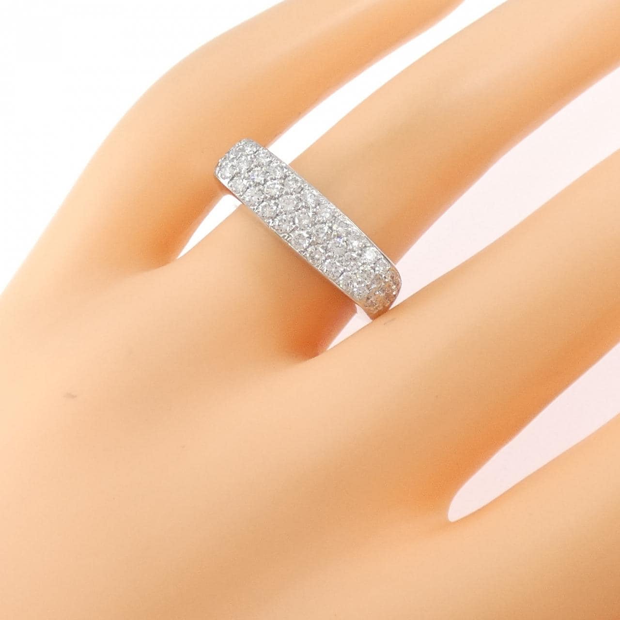 PT900 パヴェ ダイヤモンド リング 0.85CT