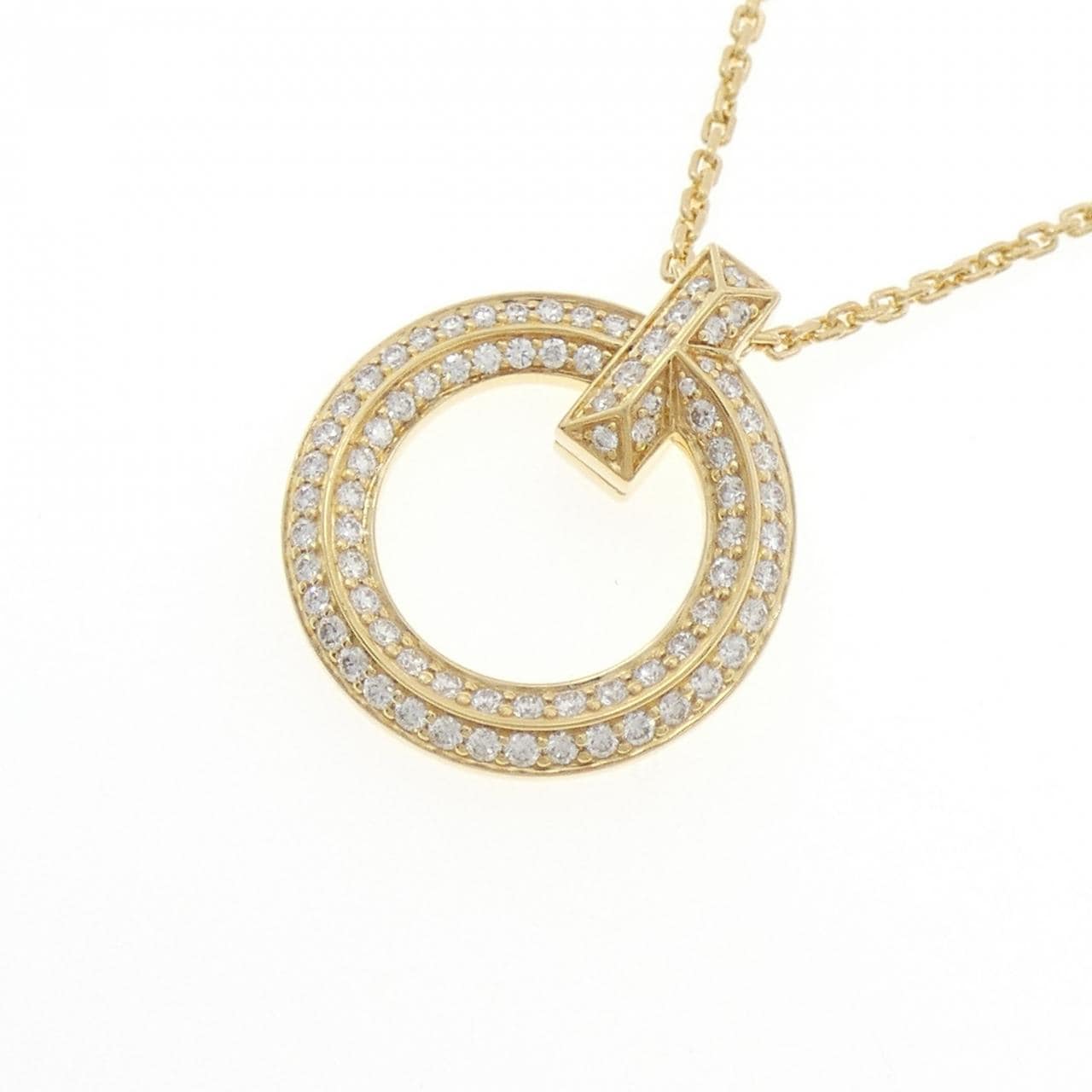 ティファニー Tワン サークル ネックレス 0.72CT