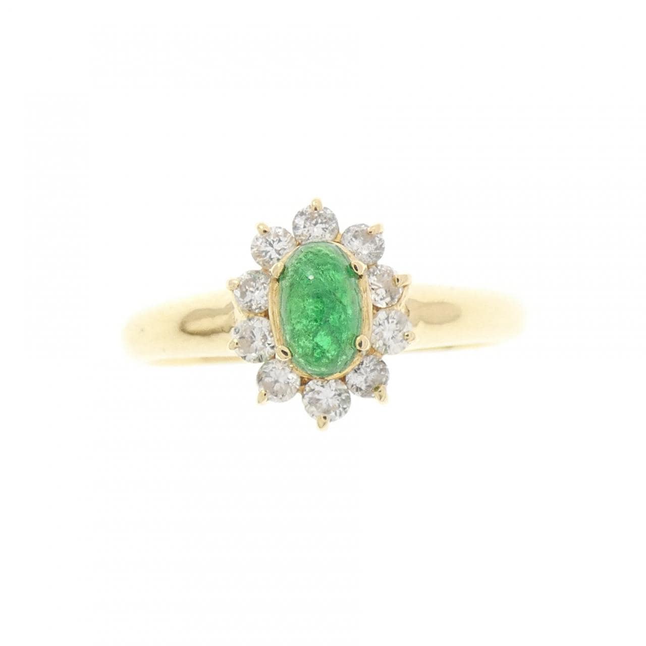 K18YG エメラルド リング 0.27CT