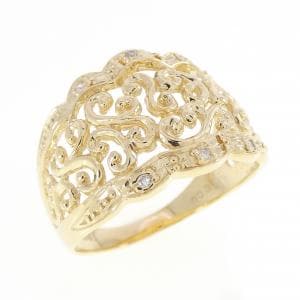 K18YG ダイヤモンド リング 0.03CT