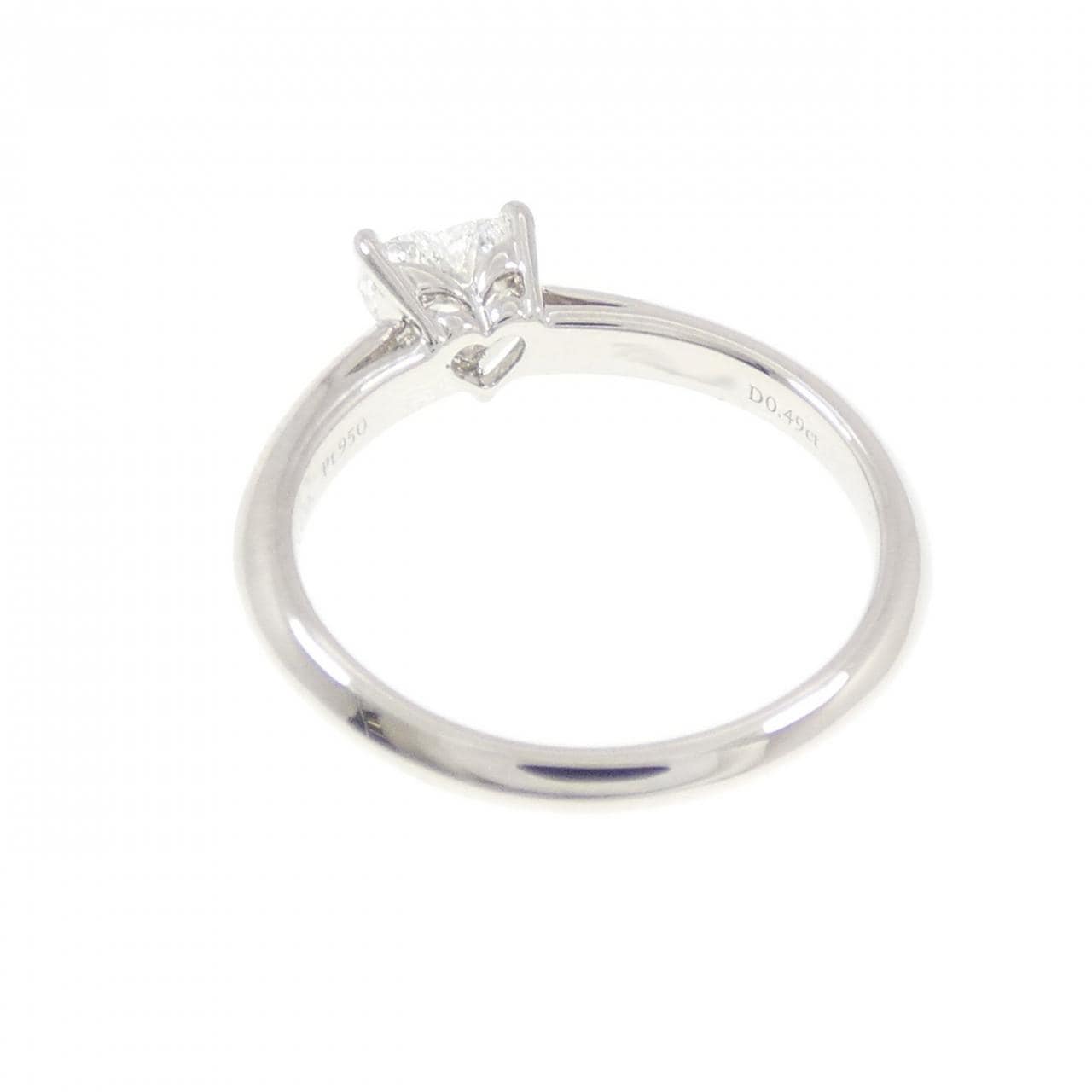 ティファニー ハートシェイプ リング 0.49CT D IF ハートシェイプ